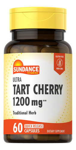 Cápsulas Ultra Tart Cherry 1200 Mg 60 Cápsulas Da Sundance