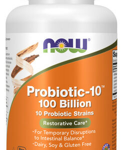 Probiótico-10 100 Bilhões De 60 Cápsulas Vegetais Da Now Foo