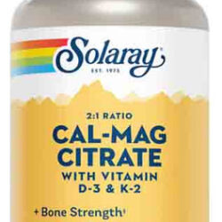 Cal-mag Citrate 180 Caps By Solaray