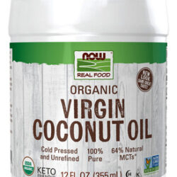 Óleo De Coco Virgem Orgânico 12 Onças Da Now Foods