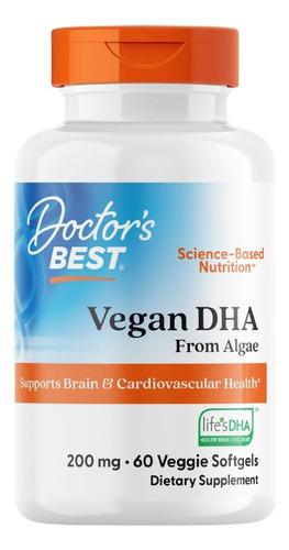 Dha Vegano 200 Mg 60 Cápsulas Gelatinosas Vegetarianas Da Do