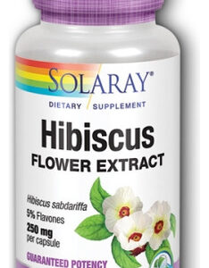 Extrato De Flor De Hibisco 250 Mg 60 Cápsulas Da Solaray