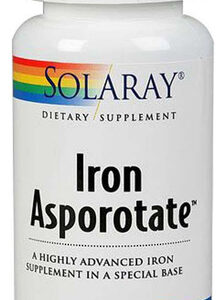Asporotato De Ferro 18 Mg 100 Cápsulas Da Solaray