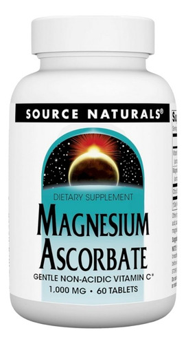 Magnesium Ascorbate 1000 Mg 60 Tabs By Source Naturals