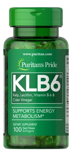 Klb6 Kelp Complex 100 Cápsulas Gelatinosas Da Puritan"s Prid