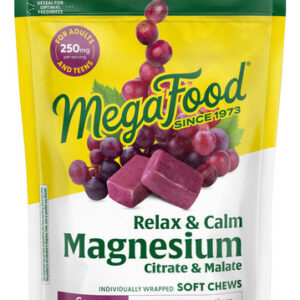 Relax + Calm Magnesium Grape, 30 Soft Chews By Megafood