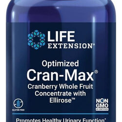 Cran-max Otimizado Com Utirose 500 Mg 60 Vcaps Da Life Exten