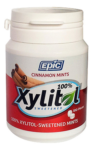 Menta Hálita 100% Adoçada Com Xilitol, Canela, 180 Unidades