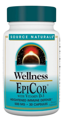 Epicor With Vitamin D-3 500 Mg 30 Caps By Source Naturals