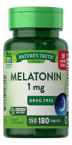 Melatonina 1 Mg 180 Comprimidos Da Nature's Truth