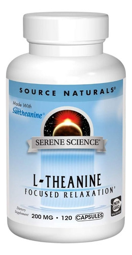 L-theanine 200 Mg 120 Caps By Source Naturals