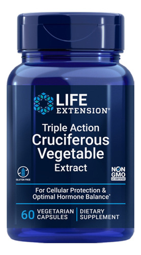 Extrato Vegetal Crucífero De Ação Tripla 60 Cápsulas Da Life