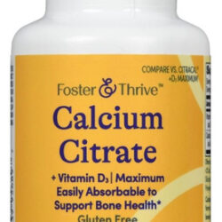 Calcium Citrate + Vitamin D3 60 Tabs By Foster And Thrive