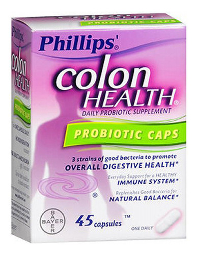Phillips Colon Health Capsules 45 Caps By Bayer