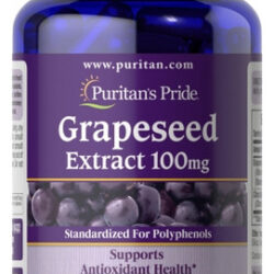 Extrato De Semente De Uva 100 Mg 200 Cápsulas Da Puritan's P