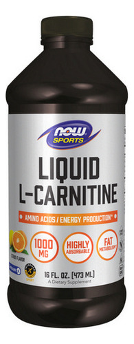 L-carnitina Líquida Cítrica 1000 Mg 16 Oz Da Now Foods