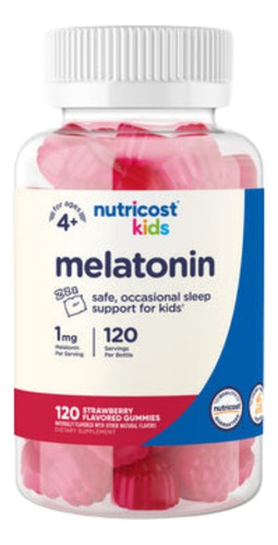 Kids Melatonin Gummies 1 Mg 120 Count By Nutricost