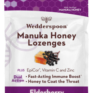 Manuka Honey Epicor Elderberry 18 Lozenges By Wedderspoon