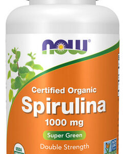 Espirulina Orgânica 1000 Mg 120 Comprimidos Da Now Foods