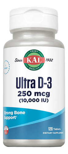 Ultra D-3 10,000 Iu 120 Tabs By Kal