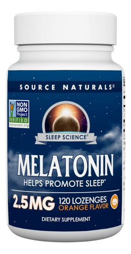 Melatonina 2,5 Mg De Laranja Sublingual 120 Comprimidos Da S