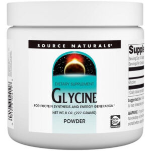 Glycine Powder 226.8 Gm 8 Oz By Source Naturals