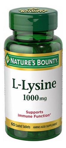 L-lisina 1000 Mg 60 Comprimidos By Nature's Bounty