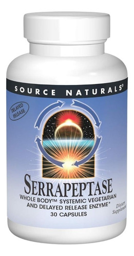 Serrapeptase 500 Mg 30 Vegicaps By Source Naturals