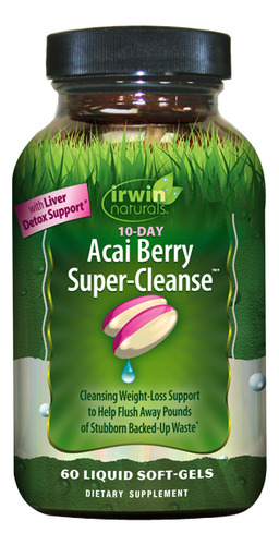 Açaí Super Cleanse De 10 Dias Com 60 Cápsulas