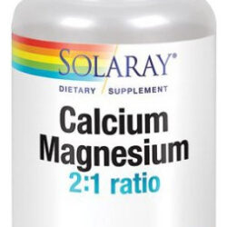 Cálcio E Magnésio 180 Cápsulas Vegetais Da Solaray
