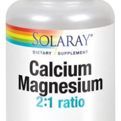 Cálcio E Magnésio 90 Cápsulas Da Solaray