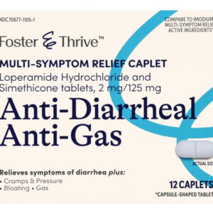 Anti-diarrheal Anti-gas 12 Caps By Foster And Thrive