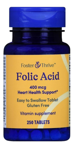 Folic Acid 400 Mcg 250 Tabs By Foster And Thrive
