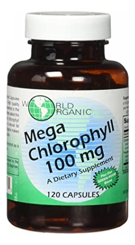 Mega Chlorophyll 100 Mg 120 Cápsulas Da World Organics