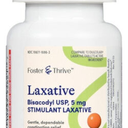 Laxative Bisacodyl Usp 5 Mg 100 Tabs By Foster And Thrive
