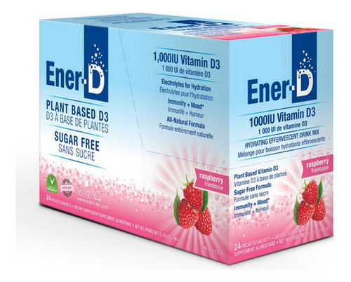 Framboesa Sem Açúcar Ener-d 24 Unidades Da Ener-d