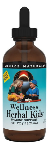 Wellness Herbal Kids Liquid 4 Oz By Source Naturals