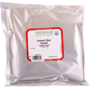 Raiz De Cúrcuma Moída Orgânica 16 Onças Da Frontier Coop