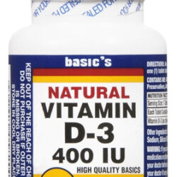 Vitamina D3 Natural 400 Ui 100 Comprimidos Por Vitaminas Bás