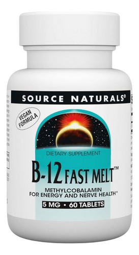 Methylcobalamin Fast Melt 60 Tabs By Source Naturals