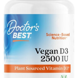 Vegan D3 2500 Ui 60 Cápsulas Vegetarianas Da Doctors Best