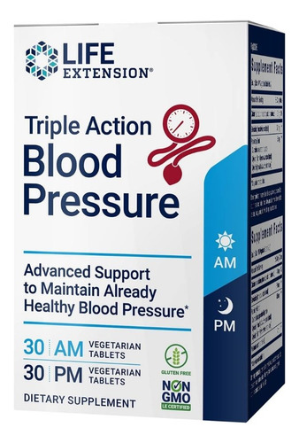 Triple Action Blood Pressure 60 Tabs By Life Extension