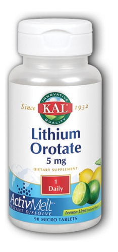 Orotato De Lítio E Limão, 90 Unidades, Da Kal