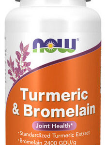 Cúrcuma E Bromelaína 90 Vcaps Da Now Foods