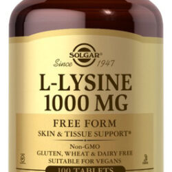 L-lysine 1000 Mg 100 Tabs By Solgar