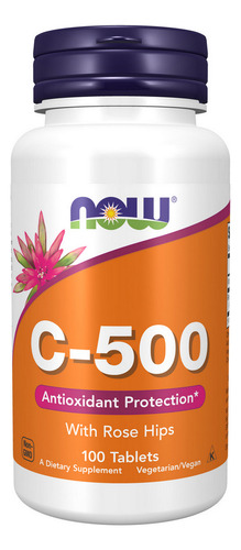 Vitamin C-500 100 Tabs By Now Foods