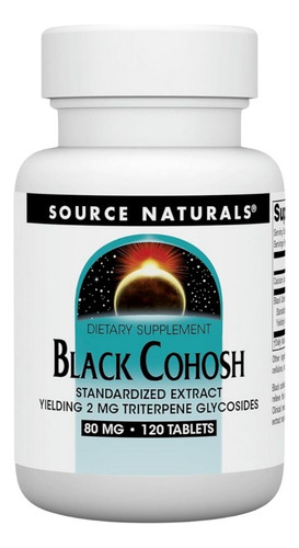 Black Cohosh Extract 120 Tabs By Source Naturals