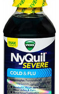 Líquido Para Gripes E Resfriados Severos Vicks Nyquil 12 Onç