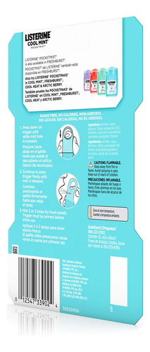 Spray Bucal Care Mist Listerine Cool Mint 7,7ml - 2 Unid - Imagem 5