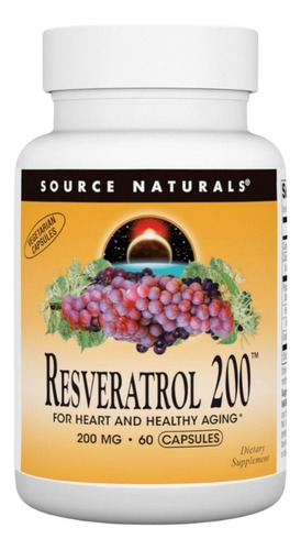 Resveratrol 200 Mg 60 Vcaps By Source Naturals